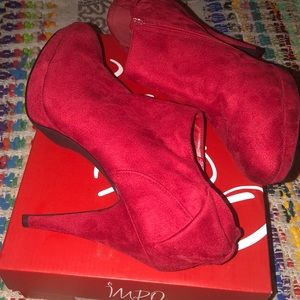 Show Stopping Red Booties